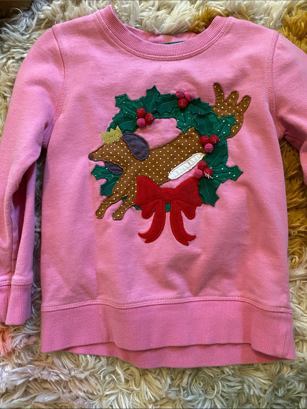 Mini Boden Christmas holiday sweatshirt